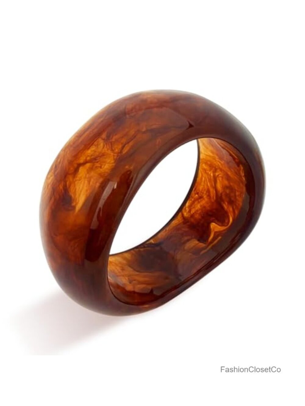 Acrylic Resin Bangle Bracelets for Women Chunky Wide Wristband Fashion Jewelry